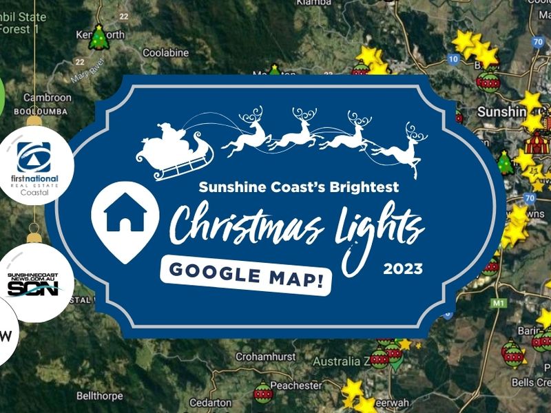 📍 Sunshine Coast's Best Christmas Lights Google Map 2023 🗺️📌