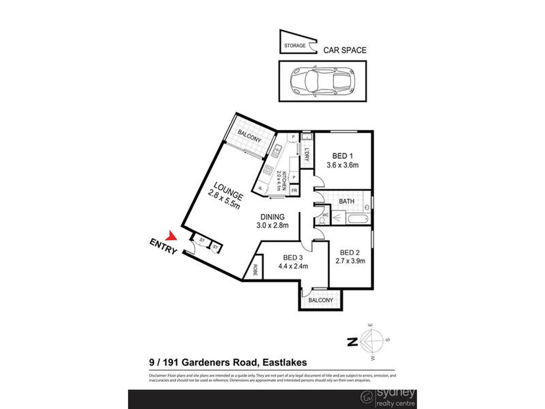 9 / 191 Gardeners Road, Eastlakes