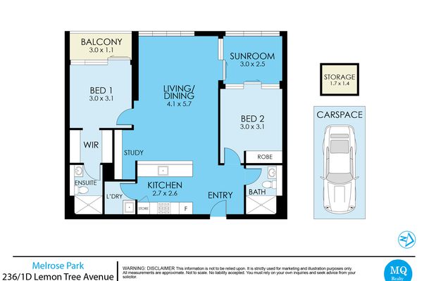 236 / 1D Lemon Tree Avenue, Melrose Park