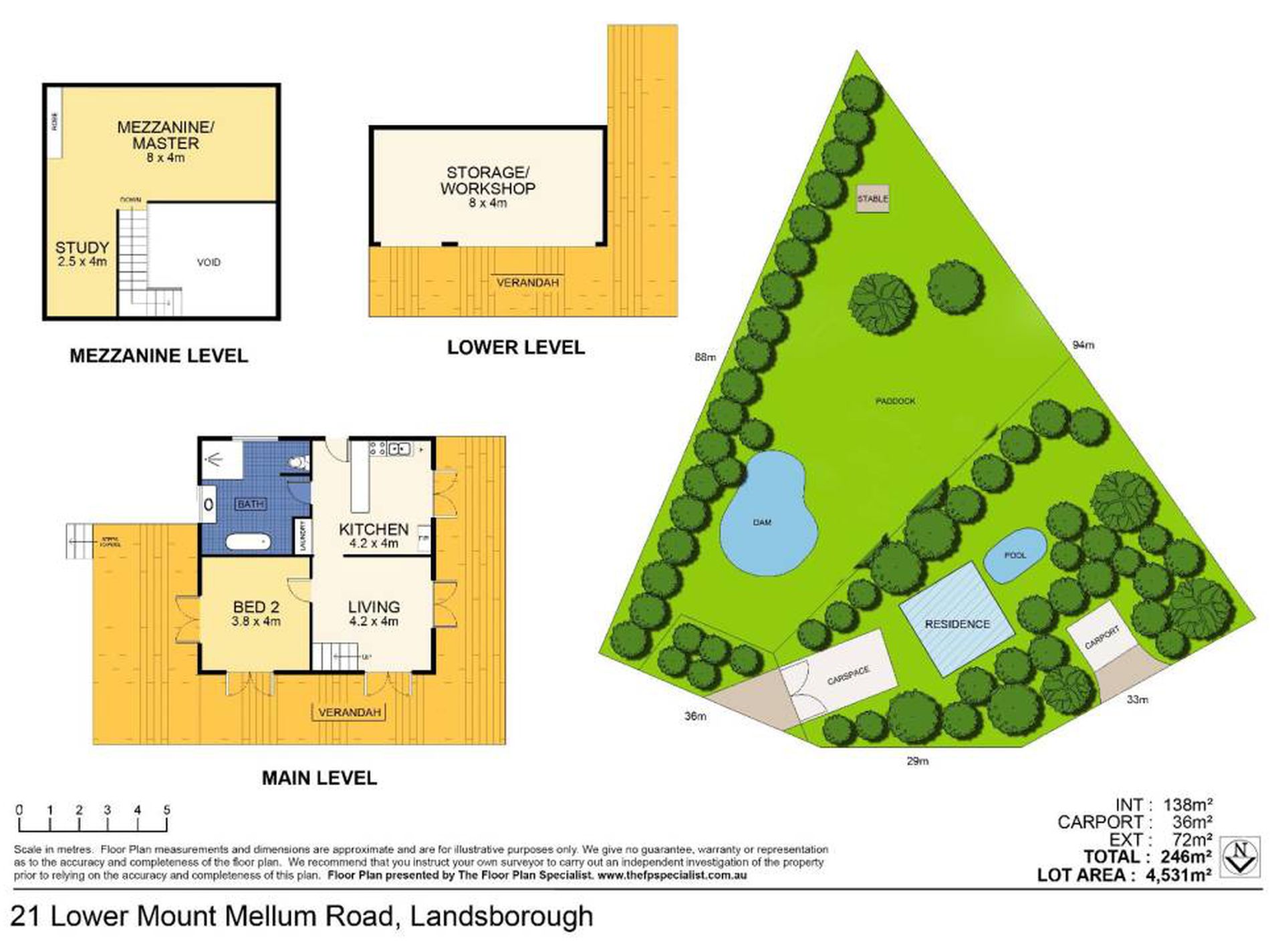 21 Lower Mt Mellum Road, Landsborough Floor Plan