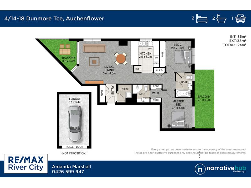 4 / 14-18 Dunmore Terrace, Auchenflower Floor Plan