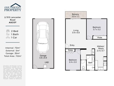 2 / 313 Lancaster Road, Ascot