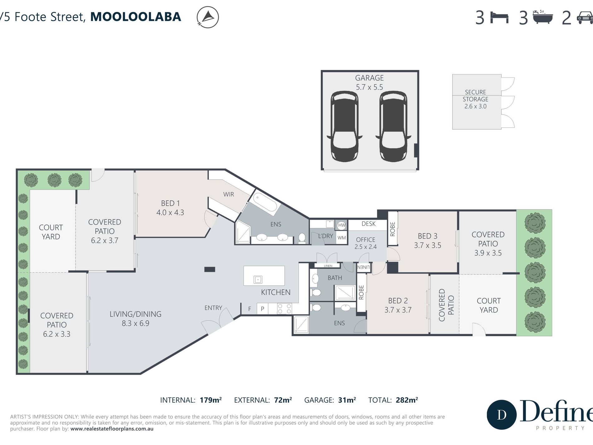 2 / 5 Foote Street, Mooloolaba Floor Plan