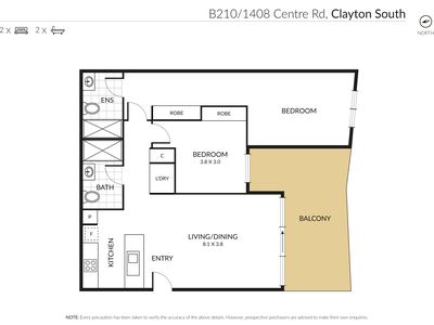b 210 / 1408 Centre Road, Clayton South