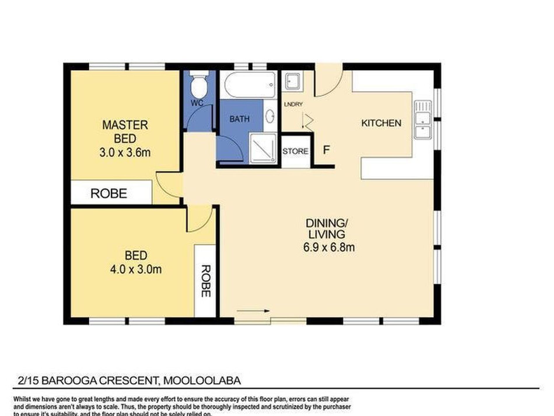 2 / 15 Barooga Crescent, Mooloolaba Floor Plan