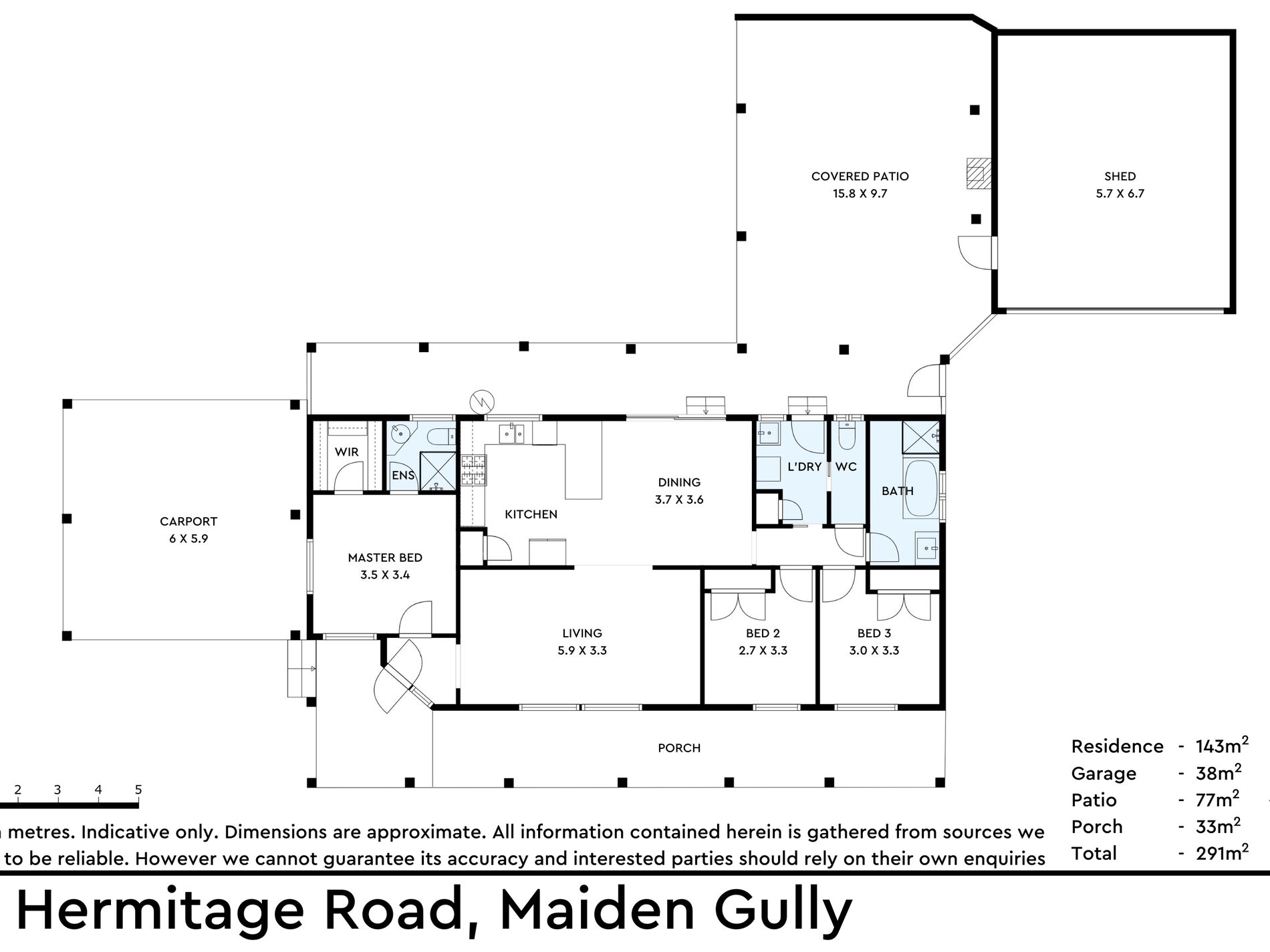 43 Hermitage Road, Maiden Gully Floor Plan