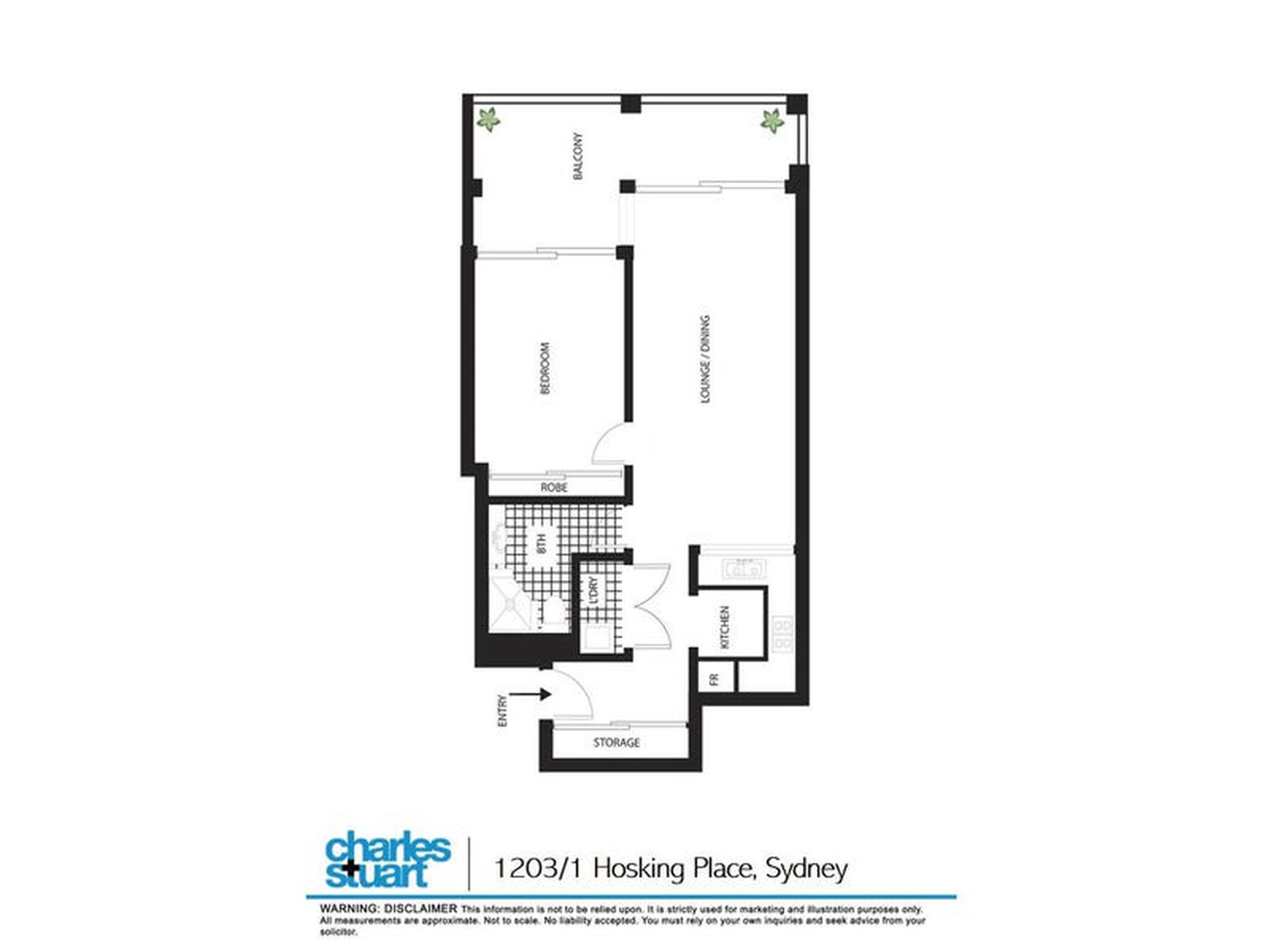 1203 / 1 Hosking Place, Sydney