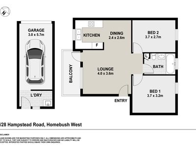 2 / 28 Hampstead Road, Homebush West