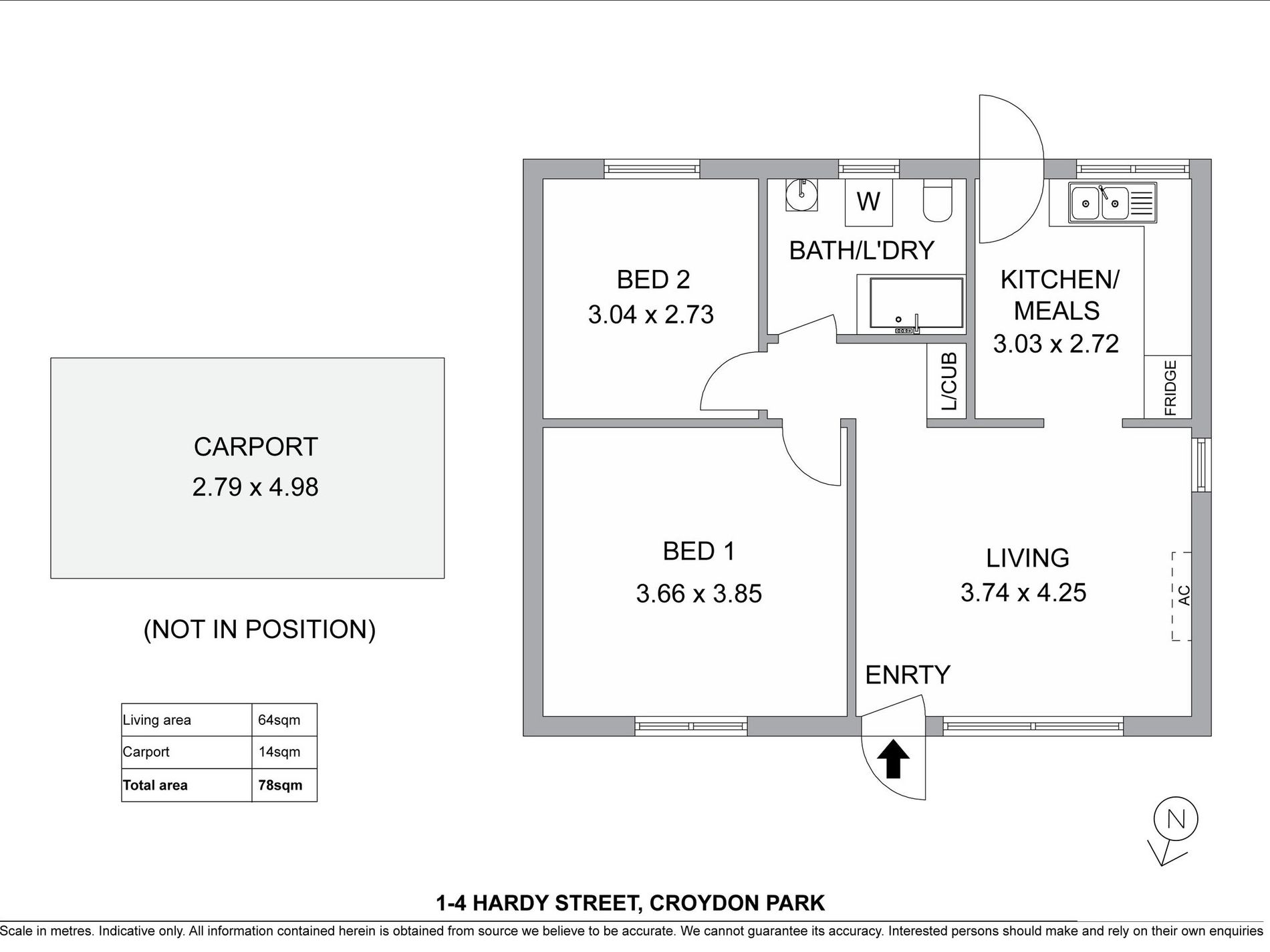 1 / 4 Hardy Street, Croydon Park
