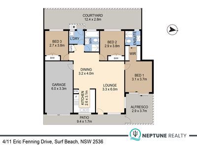 4 / 11 Eric Fenning Drive, Surf Beach