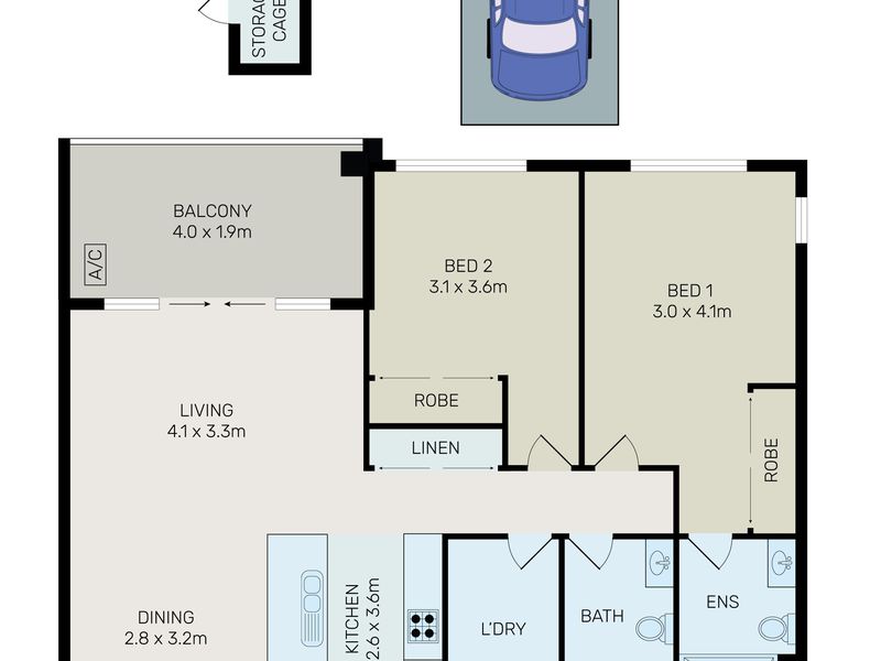 202 / 3 Weston Street, Rosehill Floor Plan