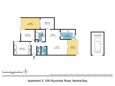 3 / 108 Wycombe Road, Neutral Bay