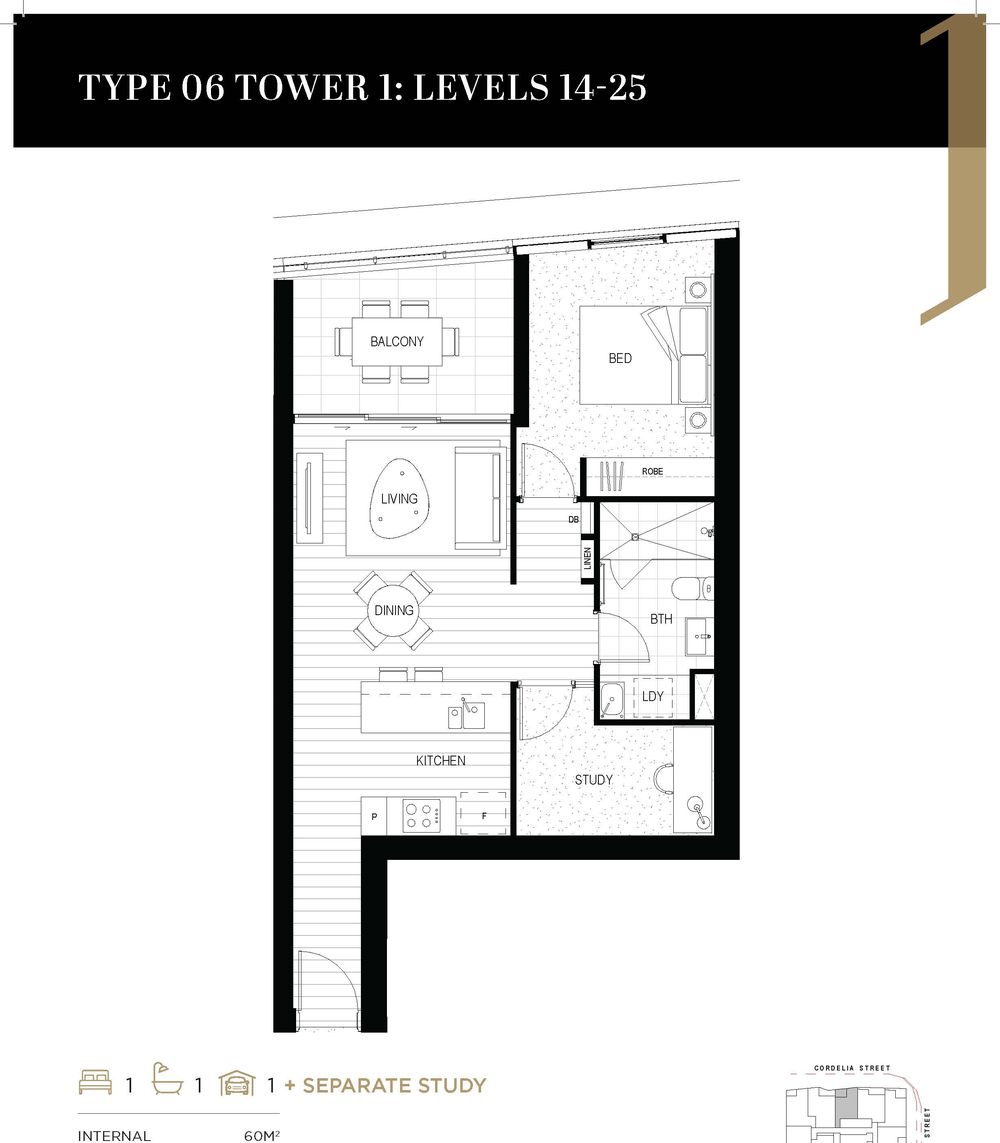 12506 / 3 Cordelia Street, South Brisbane