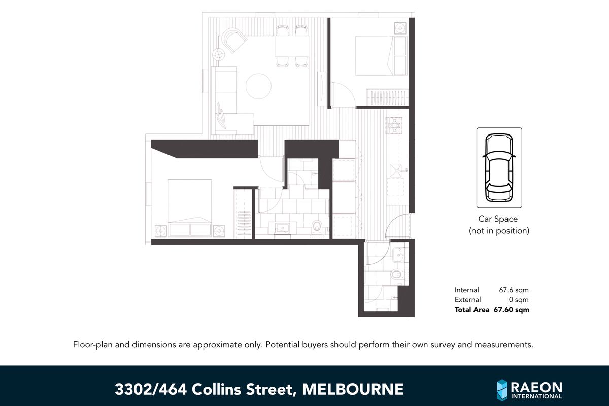 3302 / 464 Collins Street, Melbourne