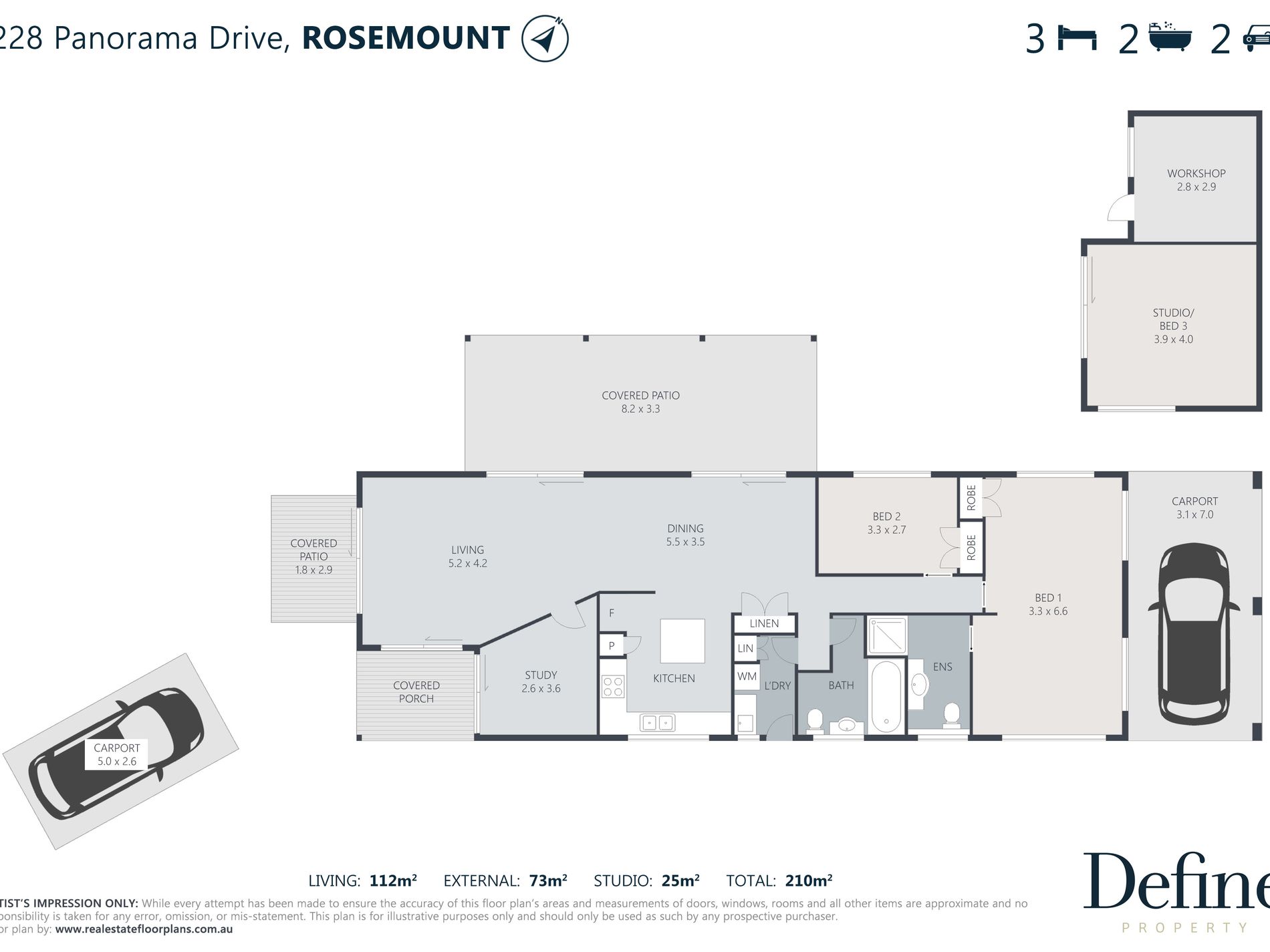 228 Panorama Drive, Rosemount Floor Plan