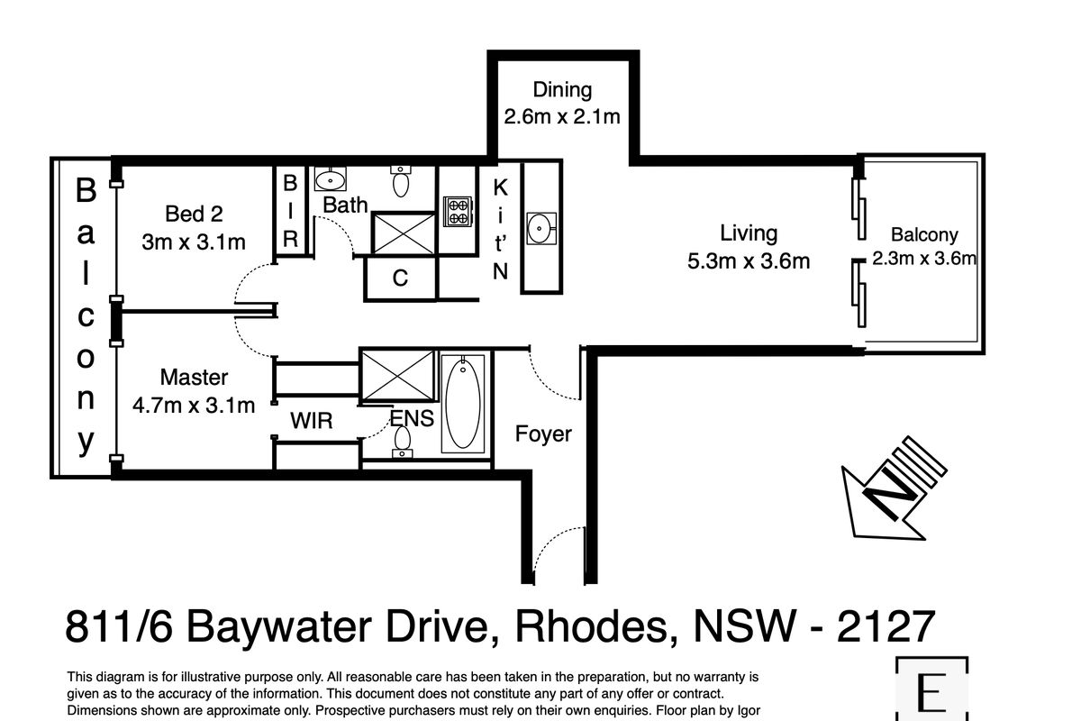 811 / 6 Baywater Drive, Wentworth Point