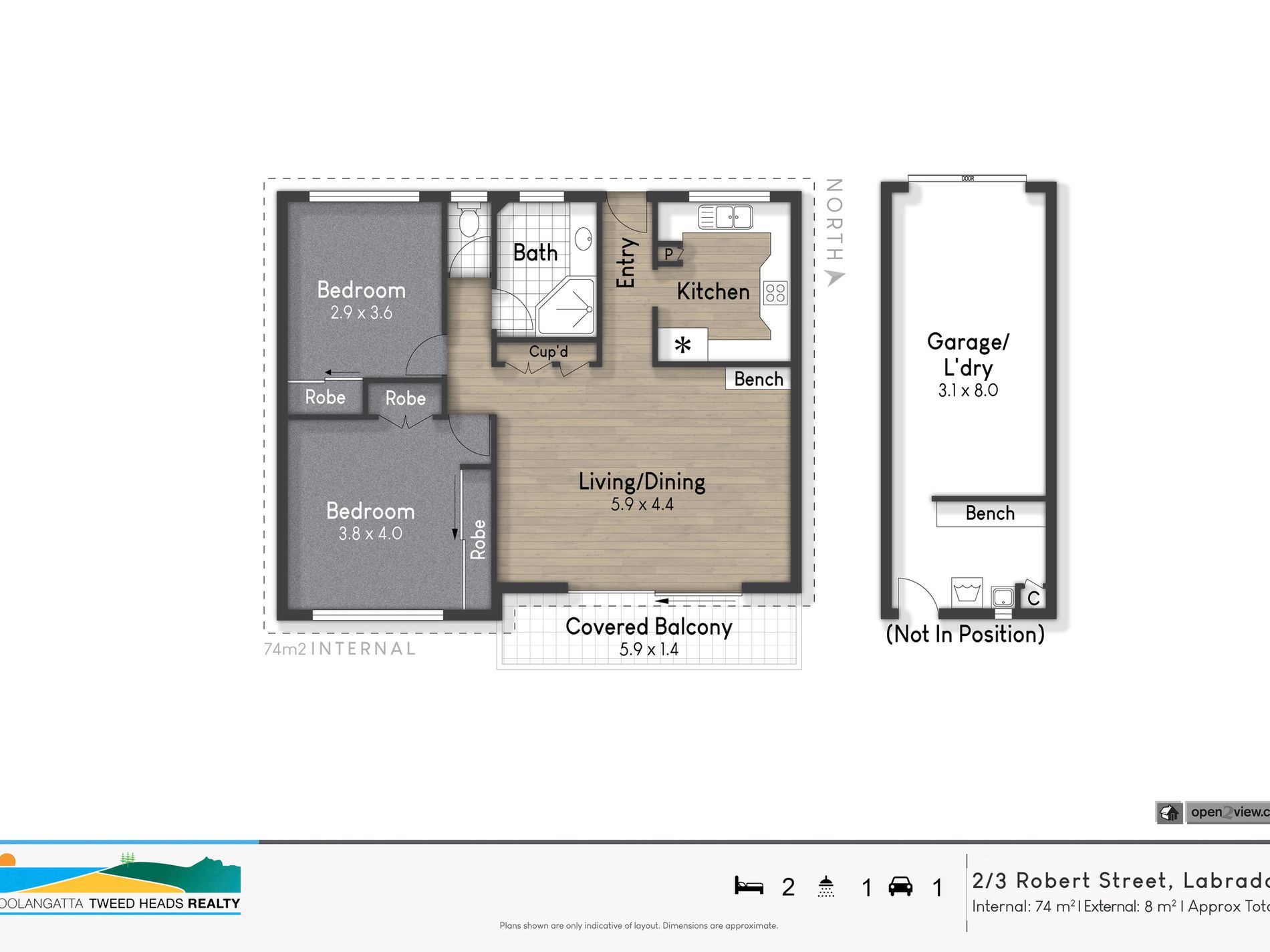 2 / 3 Robert Street, Labrador