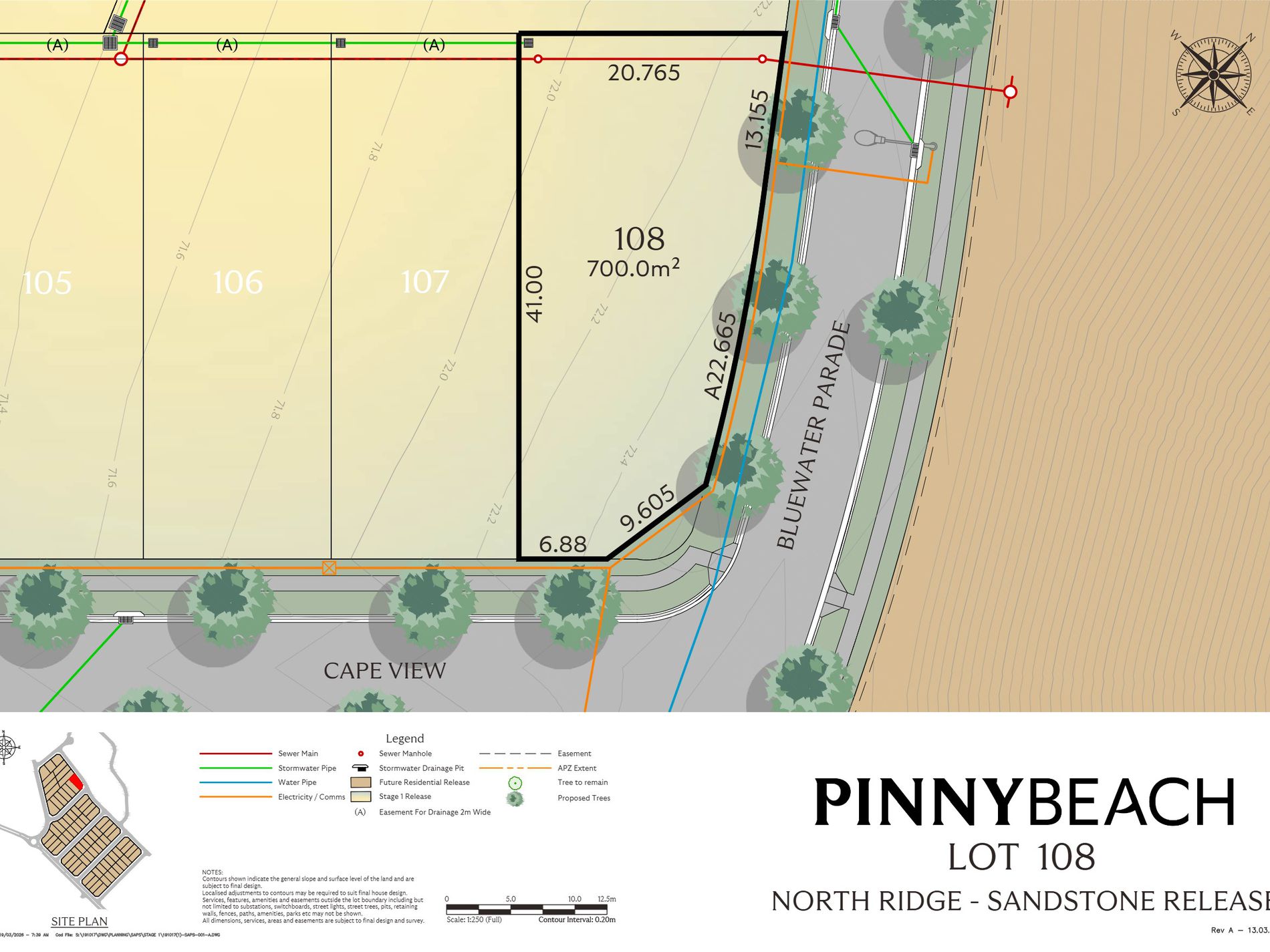 Lot 108, Bluewater Parade, Pinny Beach