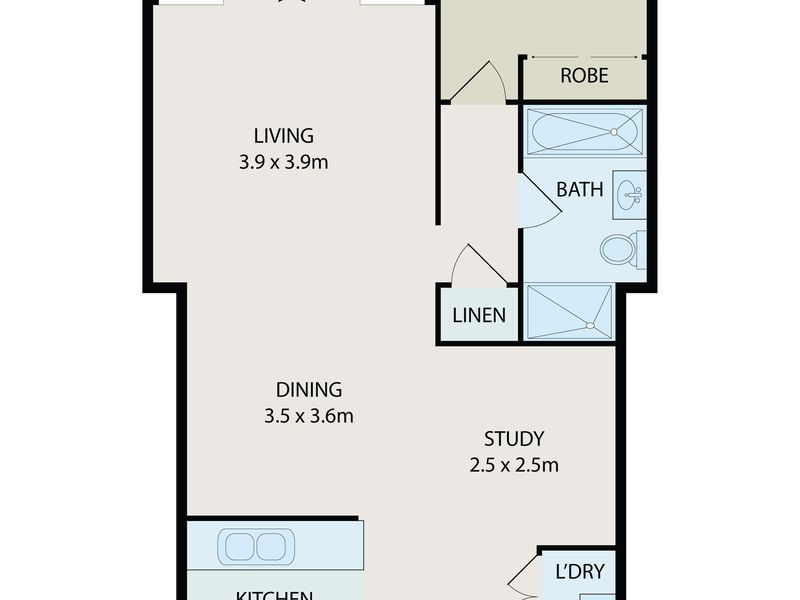 302c / 16 FLACK AVENUE, Hillsdale Floor Plan