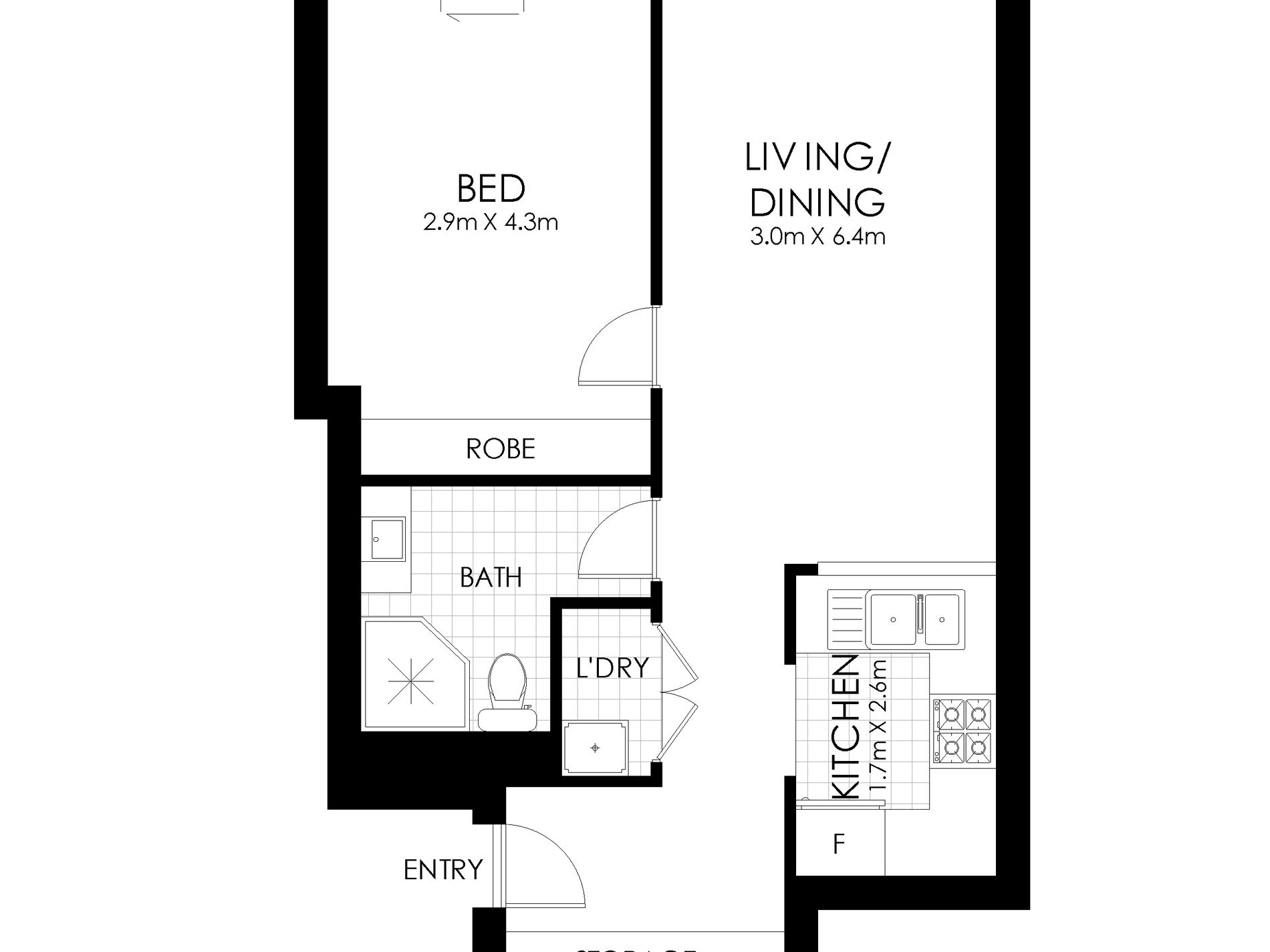 1203 / 1 Hosking Place, Sydney