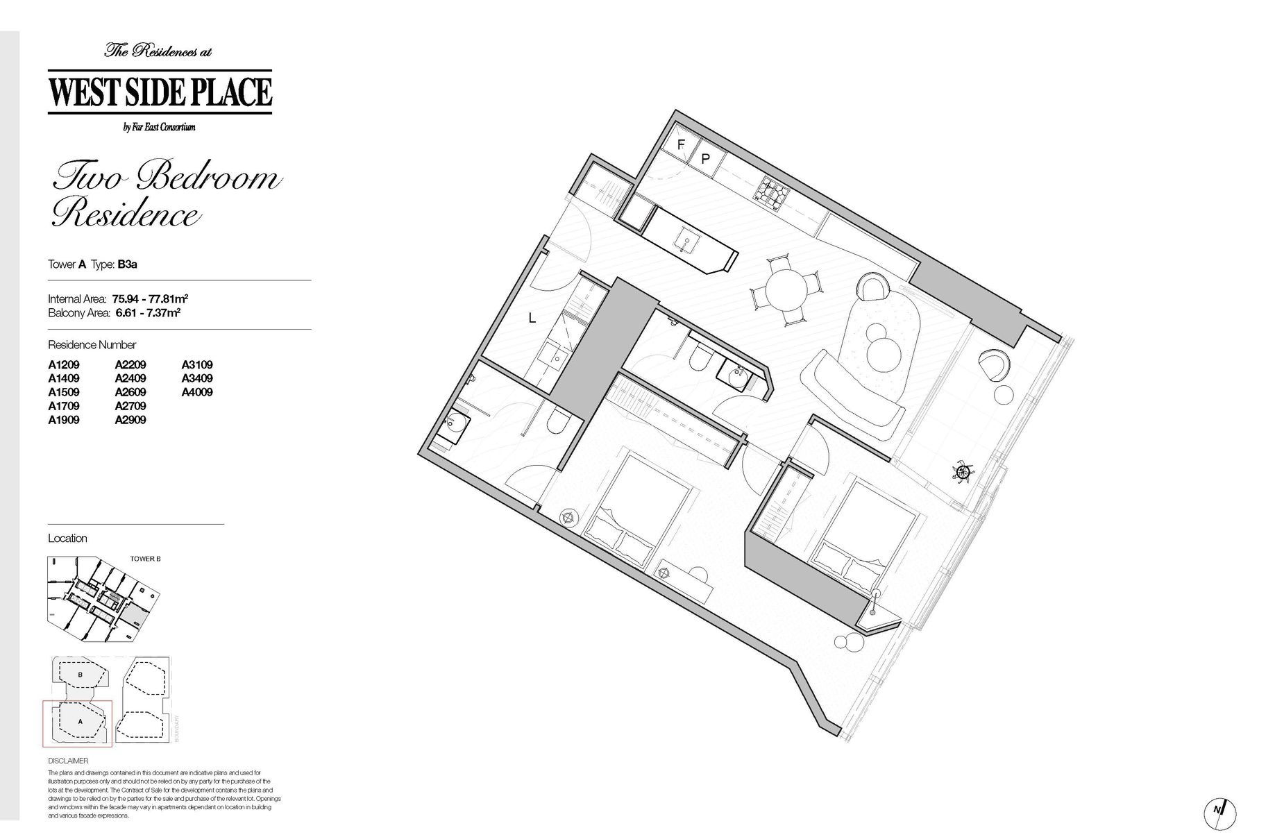 Tower A 2 Bed  / 639 Little Lonsdale Street, Melbourne