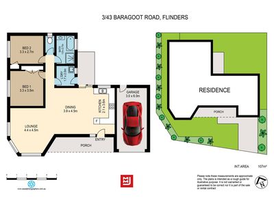 3 / 43 Baragoot Road, Flinders