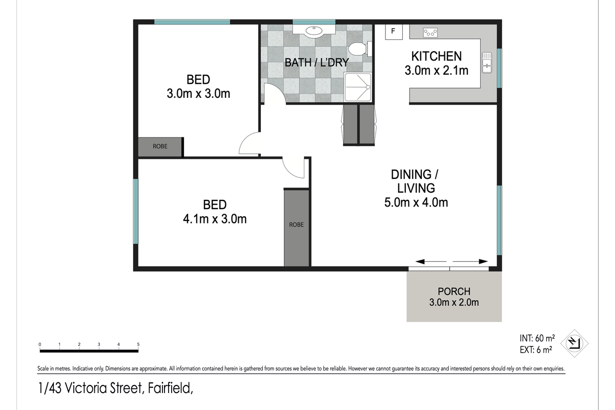 1 / 43 Victoria Street, Fairfield Floor Plan