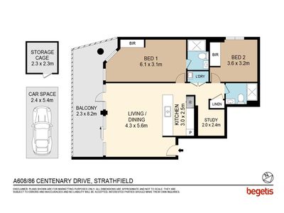 a608 / 86 Centenary Drive, Strathfield