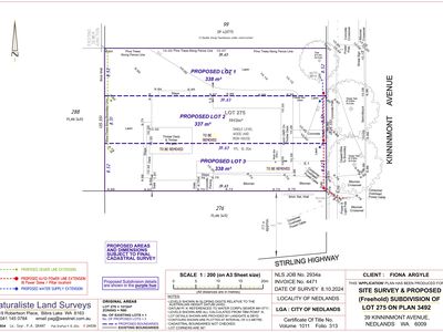 Lot Proposed Lots 1-3, 39 Kinninmont Avenue, Nedlands