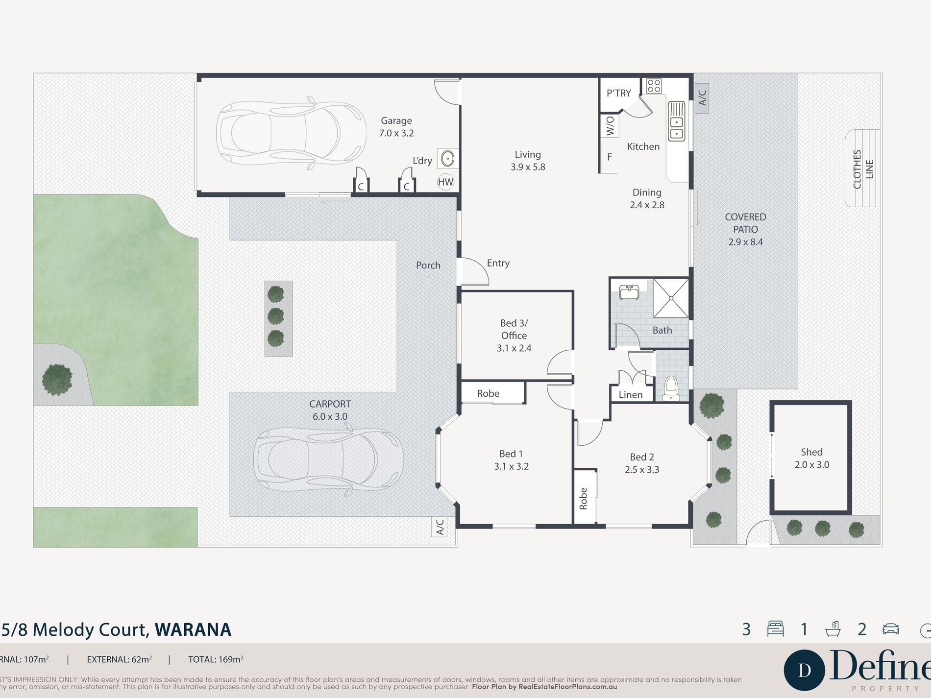 115 / 8 Melody Court, Warana Floor Plan