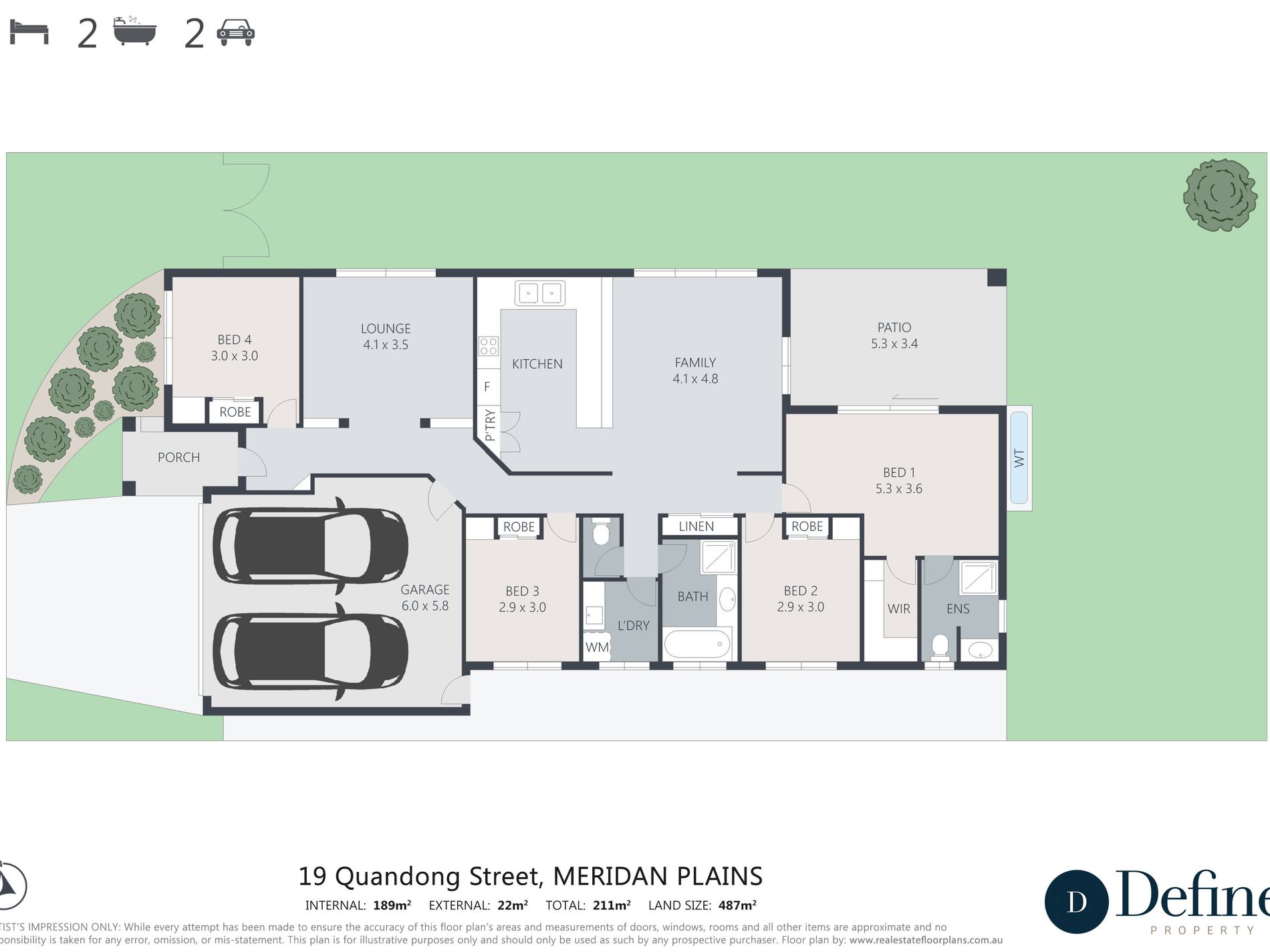 19 Quandong Street, Meridan Plains Floor Plan