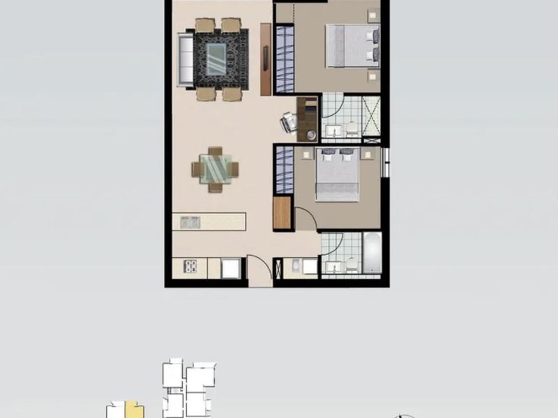 221 / 109-113 George Street, Parramatta Floor Plan