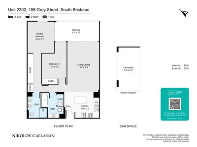 2302 / 186 Grey Street, South Brisbane