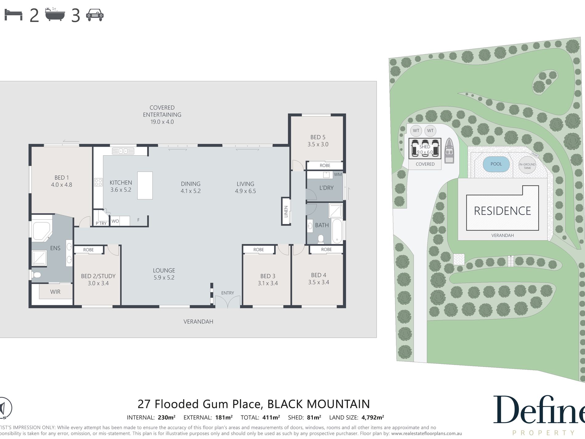 27 Flooded Gum Place, Black Mountain Floor Plan