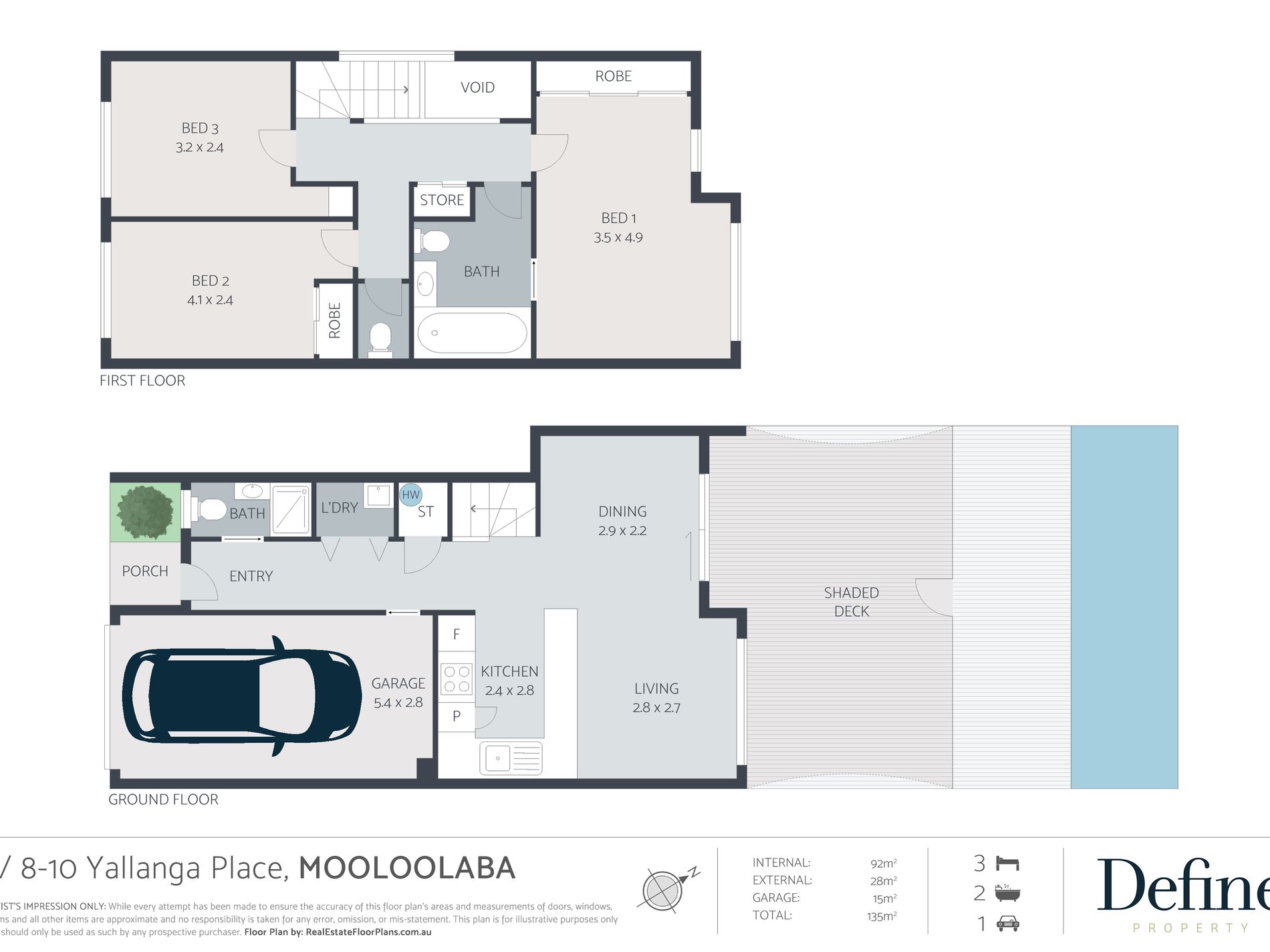 7 / 8-10 Yallanga Place, Mooloolaba Floor Plan