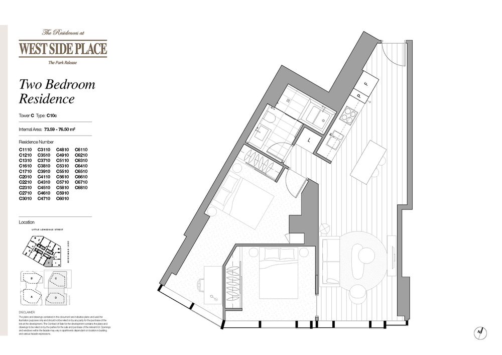 Tower C 2 Bed / 648 Lonsdale Street, Melbourne