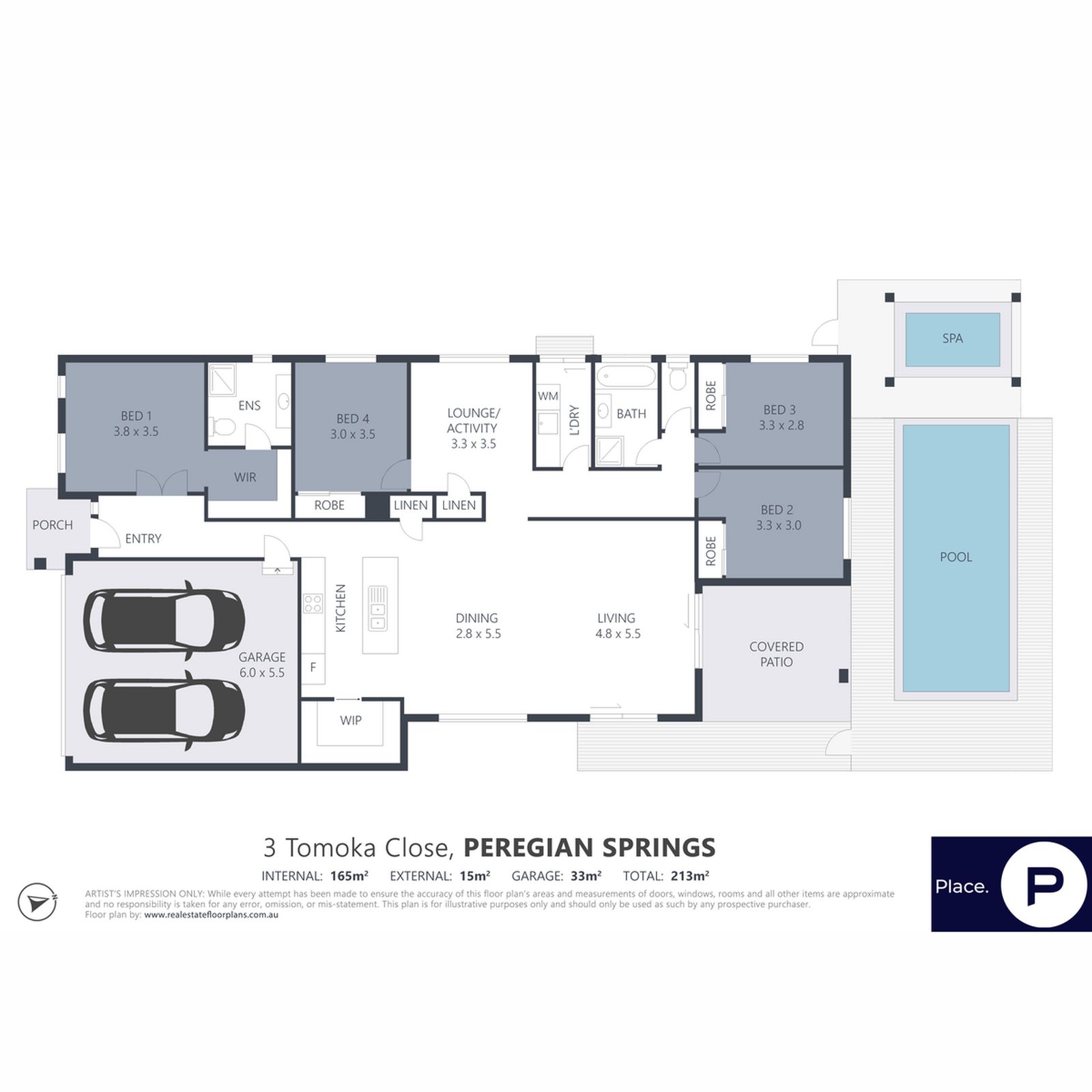 Floorplan, 3 Tomoka Close, Peregian Springs