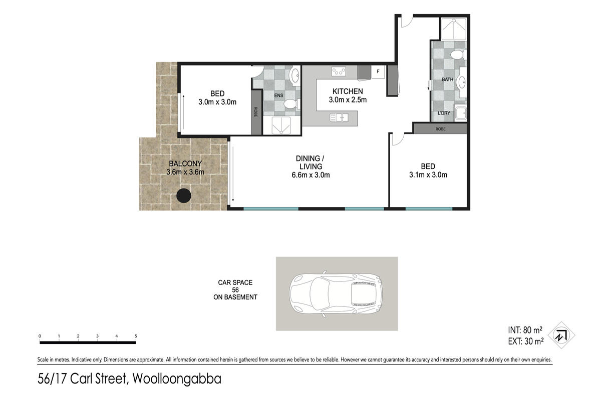 56 / 17 Carl Street, Woolloongabba Floor Plan