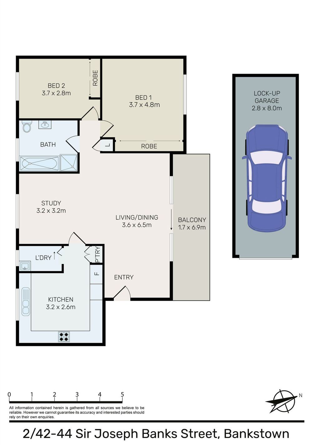 2 / 42-44 Sir Joseph Banks Street, Bankstown