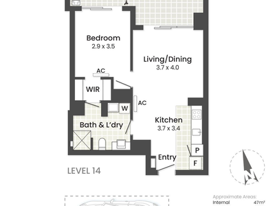 1405 / 63 Adelaide Terrace, East Perth