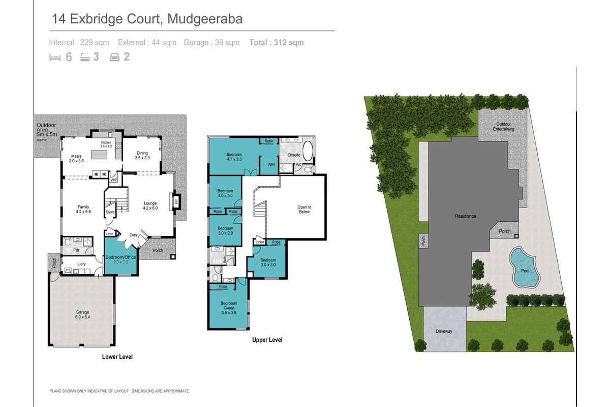 14 EXBRIDGE COURT, Mudgeeraba Floor Plan