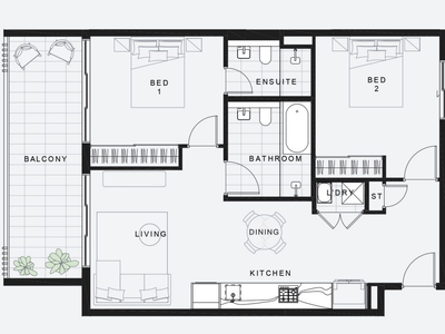 2bed/105 Forest Road, Hurstville