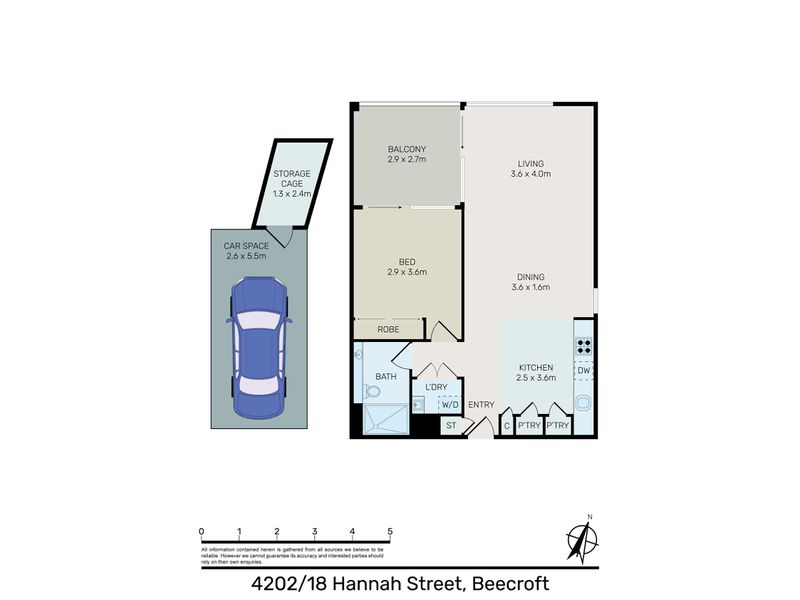 4202 / 18 Hannah Street, Beecroft Floor Plan