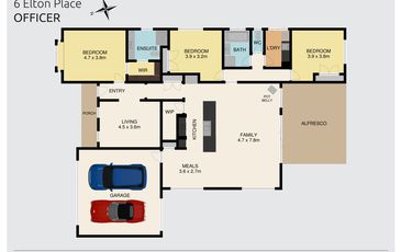 6 Elton Place, Officer