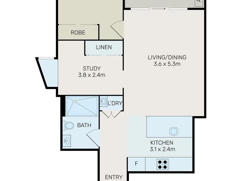 709 / 39 East Street, Granville Floor Plan
