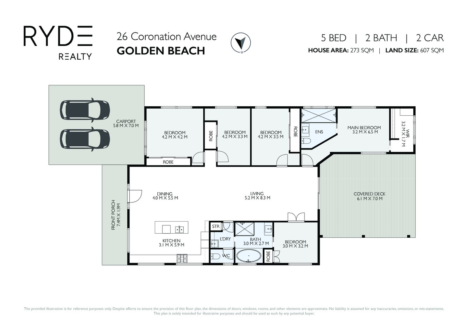 Floorplan, 26 Coronation Avenue, Golden Beach