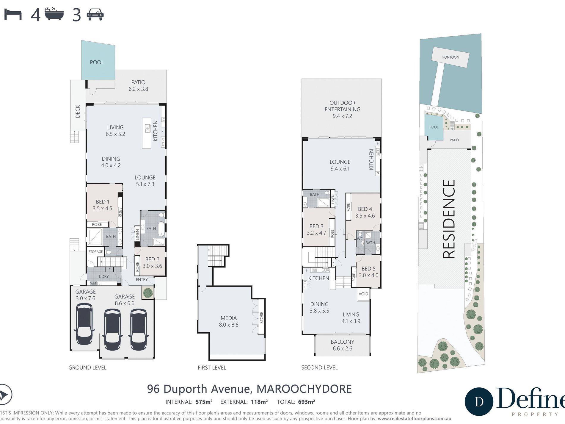 96 Duporth Avenue, Maroochydore Floor Plan