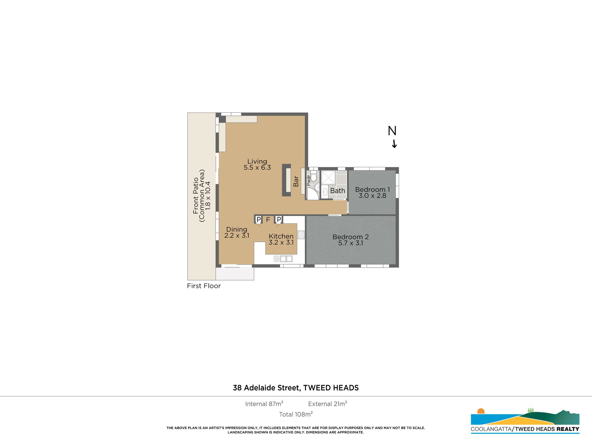 2 / 38 Adelaide Street, Tweed Heads