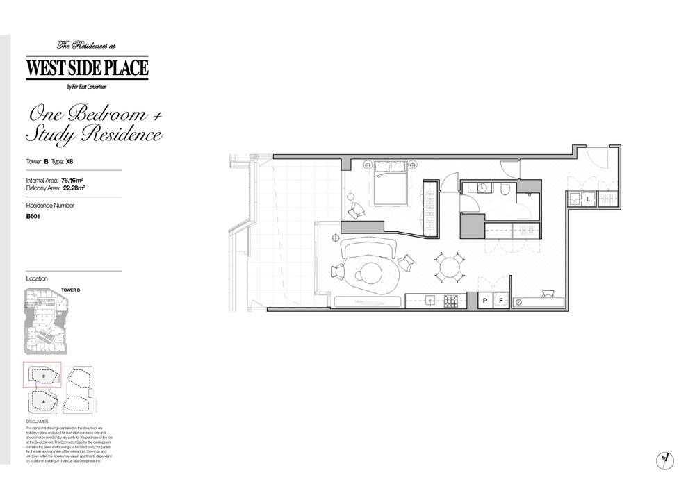 Tower B 1Bed+Study / 639 Little Lonsdale Street, Melbourne