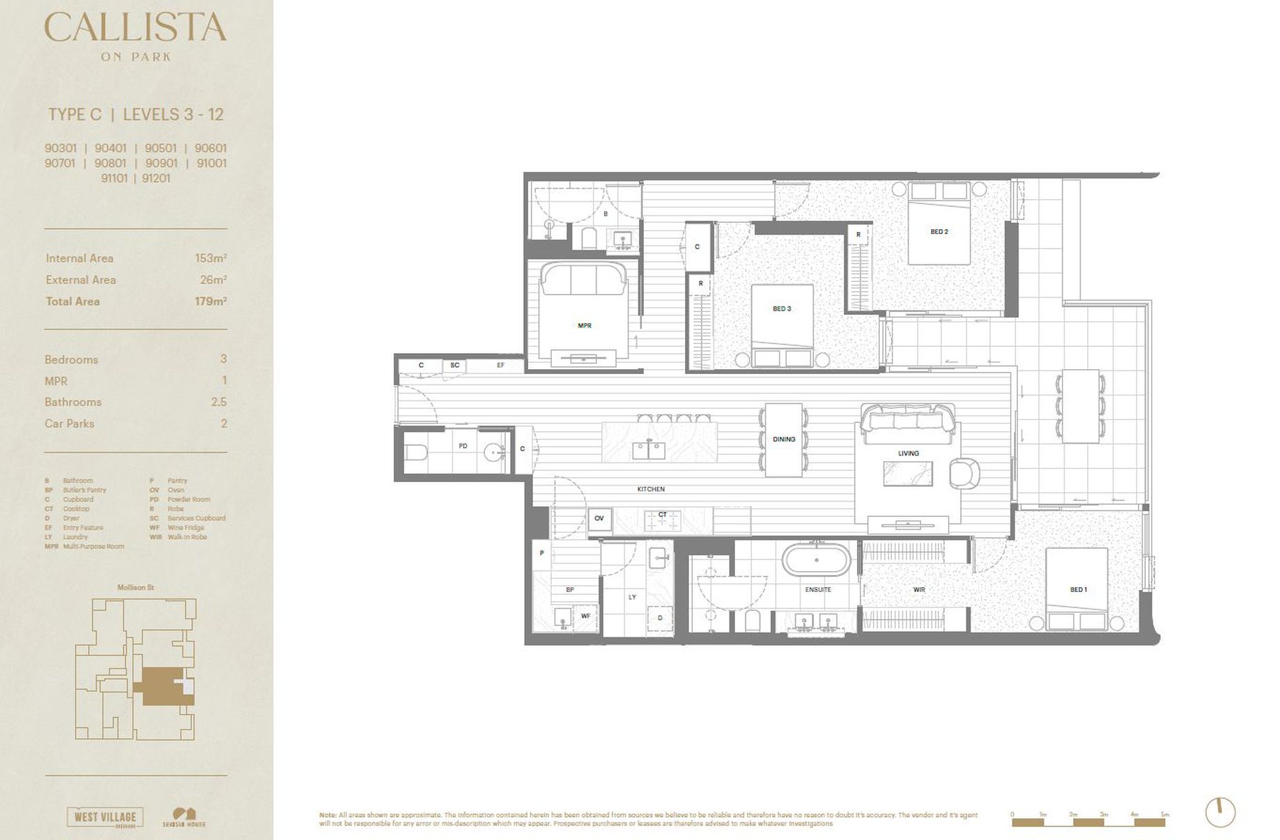 3Bed / 49 Mollison Street, West End